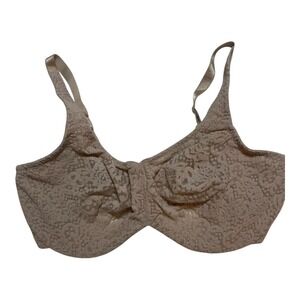 Wacoal Lace Bra Full Coverage Underwire Support Beige 38D‎